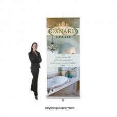 34 in Portable Retractable Banner Stand Graphic Package