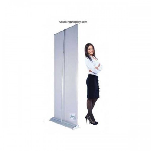 36 inch Wide Silverstep Retractable Banner Stand Graphic Package