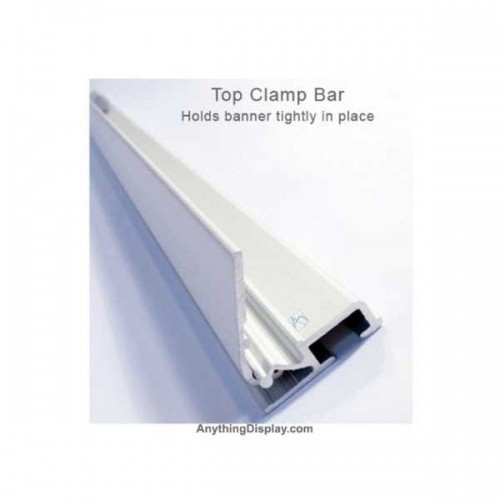 48 in. SilverStep® Tabletop Silver Clamp Bar Fabric (Graphic Package)