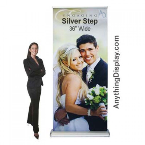 Printed Banner for Silver Step 3' Double Sided 
