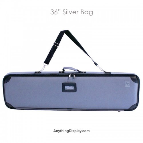 Silver Bag - Carry Bag with Shoulder Strap for Event Banners 24 to 96 inches
