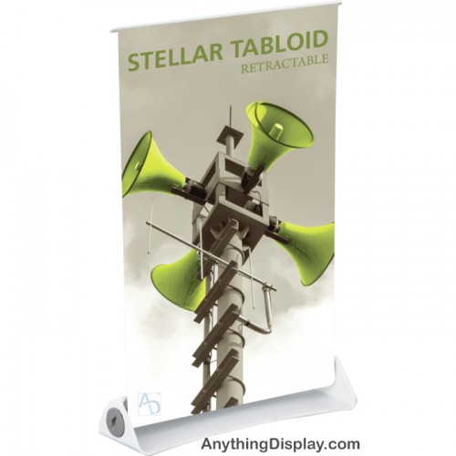 Economy Retractable Table Top Banner Stand Stellar 11x18