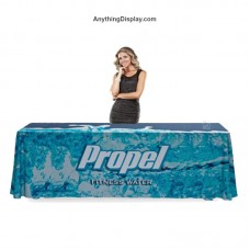 Tradeshow Table Throw 8ft Table Cover 4 Sided Printed Full Color