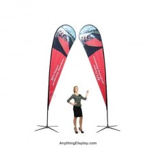 15.75 ft. X-Large Teardrop Flag X-Base Double-Sided (Graphic Package)