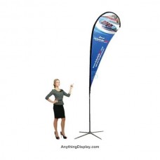 Teardrop Flag 14 ft Tall with Custom Printed Sail Banner Fast Turn