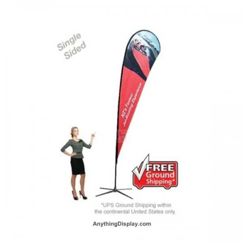 15.75 ft. X-Large Teardrop Flag X-Base Single-Sided (Graphic Package)