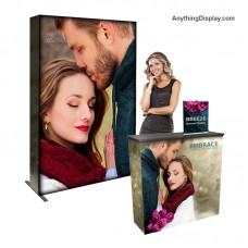 Exhibit Booth Kit 5 - SEG Backdrop Display, Counter, Tabletop Banner