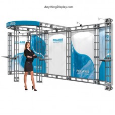 Polaris Truss Frame Booth Exhibit 10ft x 20ft Back Wall Truss System