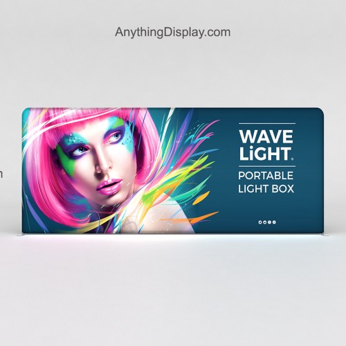 WaveLight LED Backlit Tradeshow Display 18.5ft x 8ft 