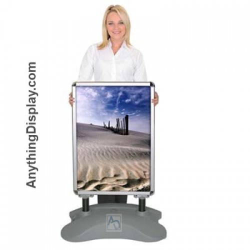 Outdoor Poster Stand Waveline Double Sided 4ft