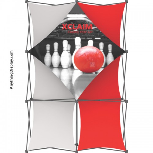 Multi-panel Exhibit Xclaim 5ft Fabric Popup Display Kit 01