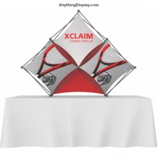 Xclaim 8ft Tabletop 3 Quad Pyramid Fabric Popup Display Kit 02