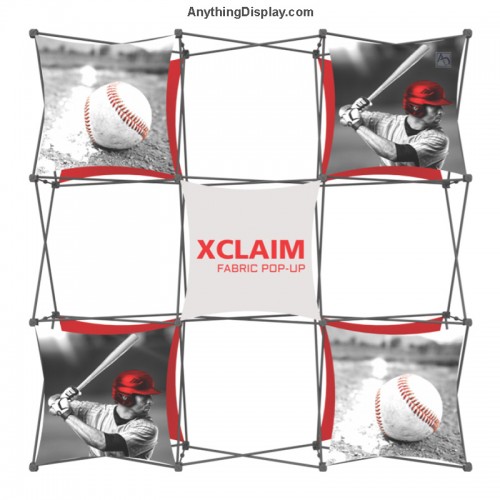 Xclaim 7 Panel 3D Popup Display 8ft wide Kit 06