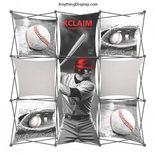 Xclaim 7 Panel 3D Popup Display 8ft wide Kit 06