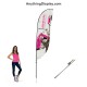Zoom Flex Feather Style Flag 15.5ft Custom Printed with Spike Base Zoom Flex Feather Style Flag 15.5ft Custom Printed with Spike Base