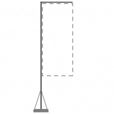23 ft  Flagpole Mondo Telescopic Stand and Base Only