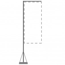 17 ft Flagpole Mondo Telescopic Stand and Base Only