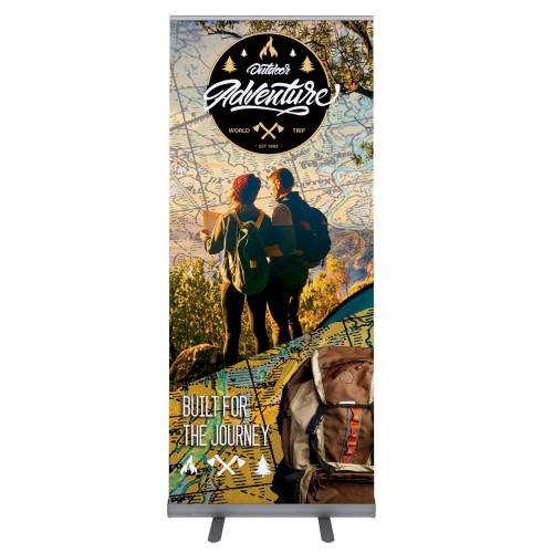 Retractable Banner Stand 4ft wide Silverstep Roll Up 