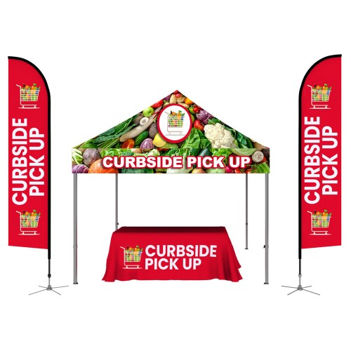 One Choice Canopy Tent 10ft x 10ft  Aluminum - Dye Sub Graphic Package