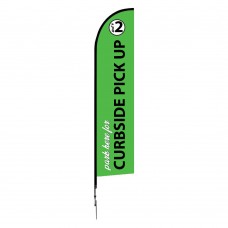 One Choice Feather Flag 14ft - Pre-Designed - Curbside Pick Up 2