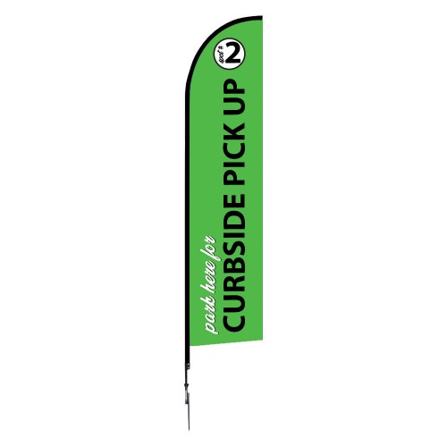 One Choice Feather Flag 14ft - Pre-Designed - Curbside Pick Up 1