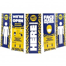 One Choice X Banner Stand 24 x 62 - Full Custom Graphics with Stands - 5 Pack 