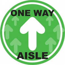 Pre-Designed 12" Floor Stickers - One Way Aisle - Pack of 20