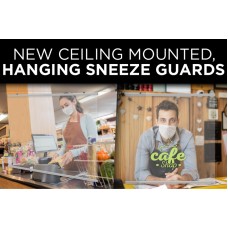 Sneeze Guards - Hanging Protection Shields - Poster Snapper Kit