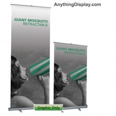 Custom Printed Banner for Mosquito Retractable Display 3ft wide to 10ft high
