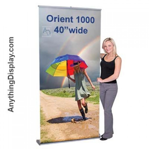 Custom Printed Banner for Orient 1000 Retractable Stand 40" 