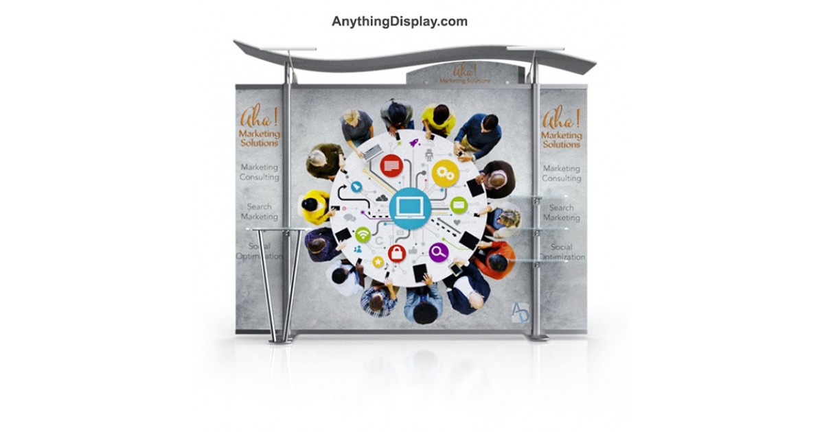 Straight Hybrid Modular Booth 10ft | Anything Display