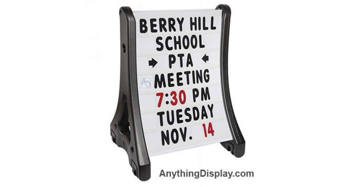 Wheeled Outdoor Sidewalk Sign | rolling Message Board