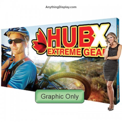 15ft x 7.5ft Straight RPL Fabric Pop Up Display