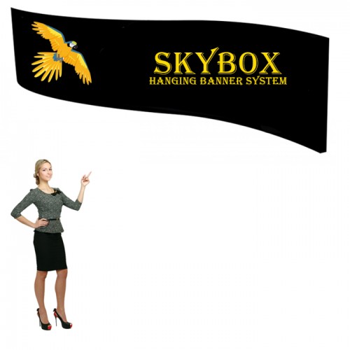 Wave 14ft Skybox Hanging Banner 5ft tall Printed Graphic 