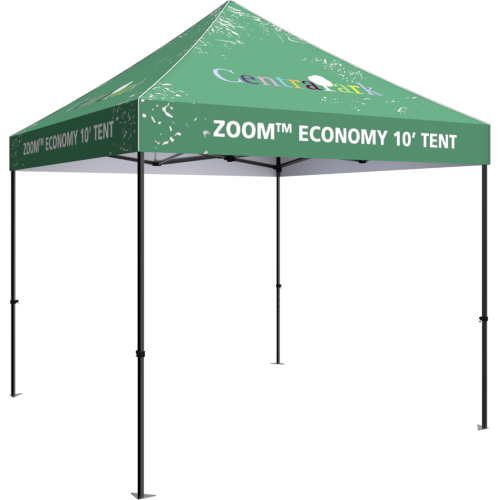 Solid Color Zoom Standard Canopy Tent 10 x 10  Aluminum
