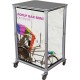 Portable Popup Counter Display, Wheeled Custom Printed Mini Bar Portable Popup Counter Display, Wheeled Custom Printed Mini Bar