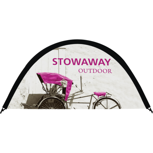 Remy Outdoor Stowaway Pop Up Banner, 8ft x 4ft Banner with Printed Graphics