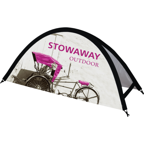 Remy Outdoor Stowaway Pop Up Banner, 8ft x 4ft Banner with Printed Graphics