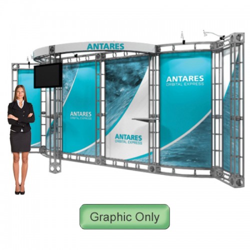 Antares Truss Booth 10ft x 20ft Backwall or Aisle Truss Frame Display