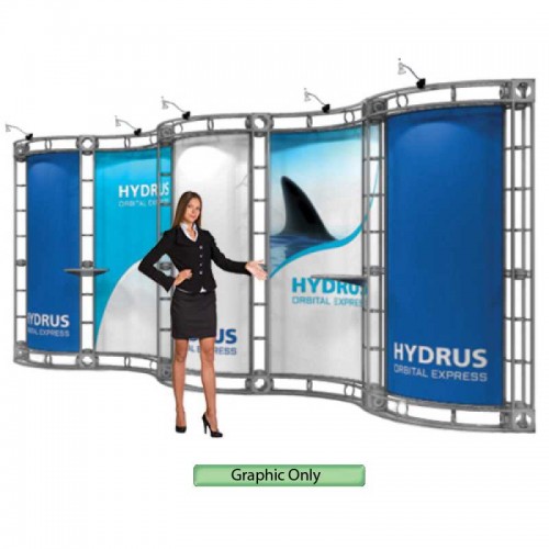 Hydrus Truss Frame Trade Show Booth Truss System 10ft x 20ft