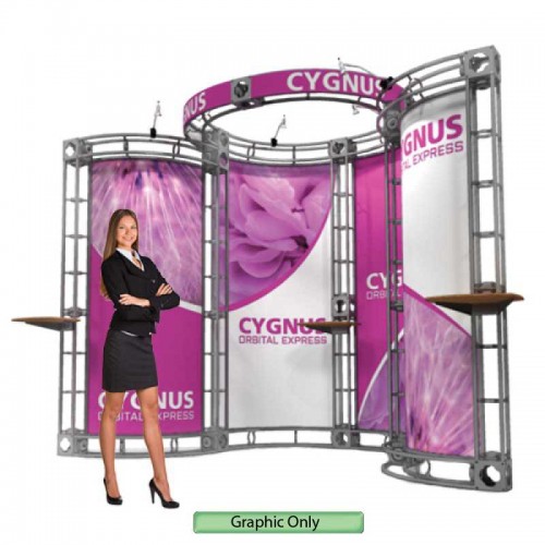 Cygnus Truss Booth 10ft x 10ft Corner Truss Display Twist and Lock