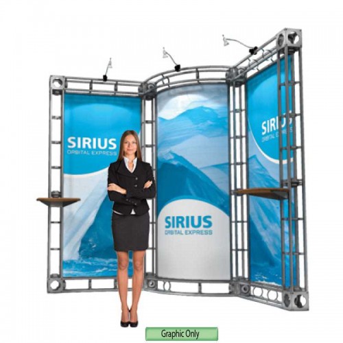 Custom Printed Graphic for Sirius Orbital Truss Display 10'