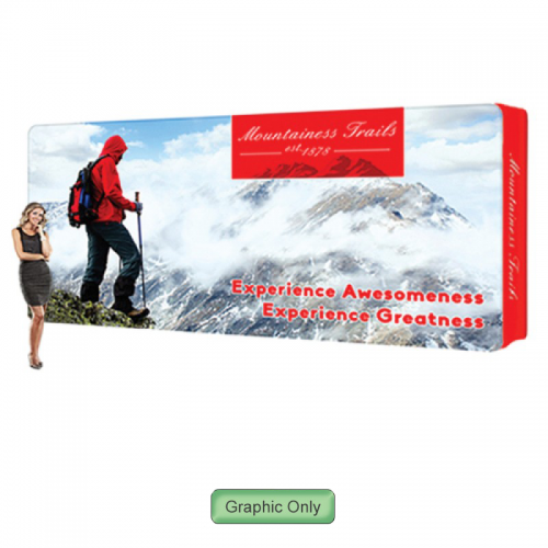 Wallbox Trade Show Wall System 20'w x 10'h Display, Dye Sub Graphics