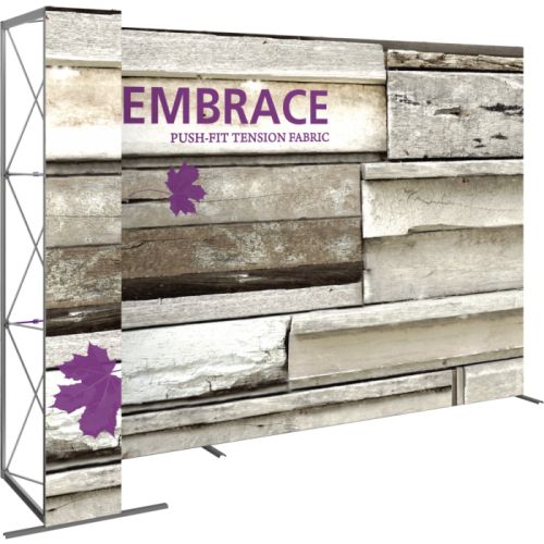 Embrace 3x3 Push-Fit Tension Fabric Displays with End Caps