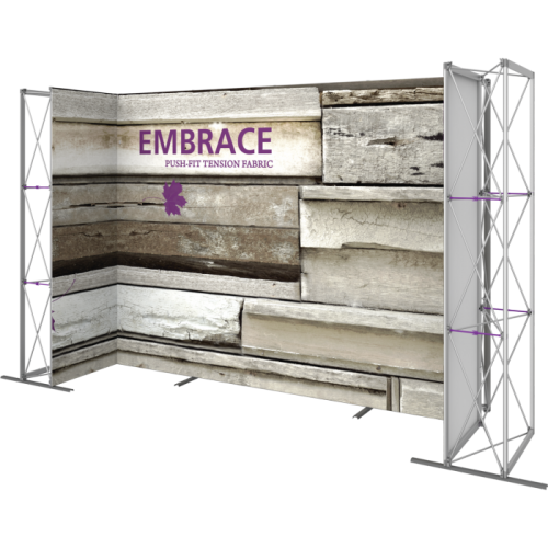 Embrace U Shaped Popup 14'w x 7.5'h with Silicone Edge Graphics