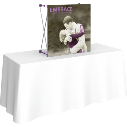 Embrace 2.5ft Tabletop Push-Fit Tension Fabric Display
