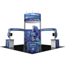 Tradeshow Custom Hybrid Pro 20x20 Modular Island Kit 17