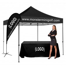 Promotional Display Kit with Tent, Flag, Banner and Table Cover