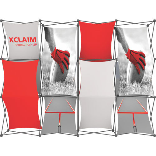 Multi Panel Booth Xclaim 10ft Wide Popup Display Kit 04