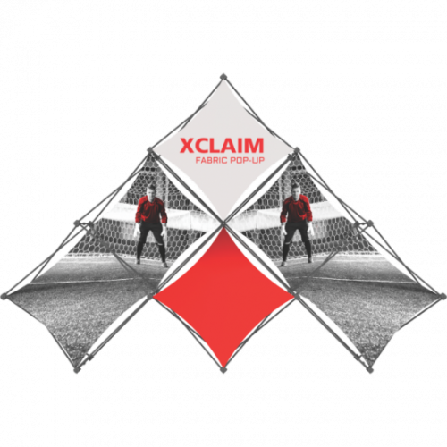 Xclaim 8ft Tabletop 3 Quad Pyramid Fabric Popup Display Kit 02